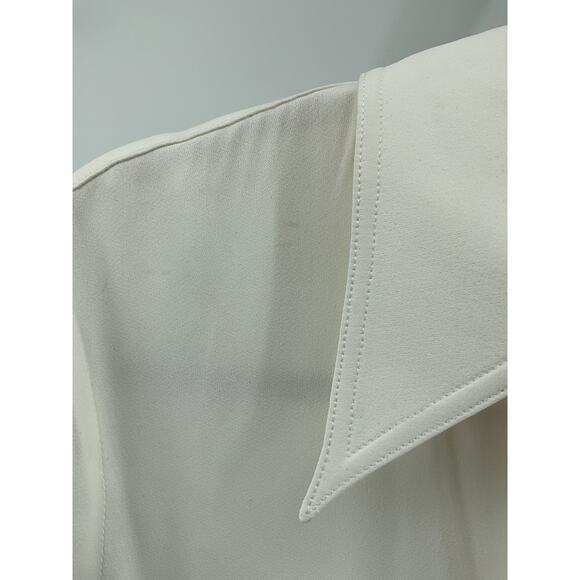 Khaite Midi Length White Acetate Dress Size XS - Picture 6 of 11